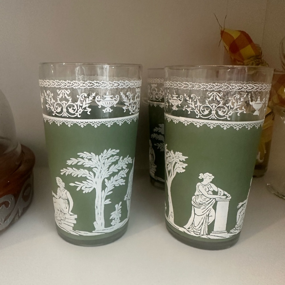 Vintage sets of glasses